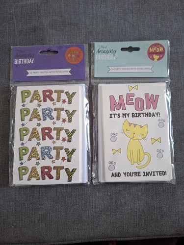 Party invites bnwt - party, 2