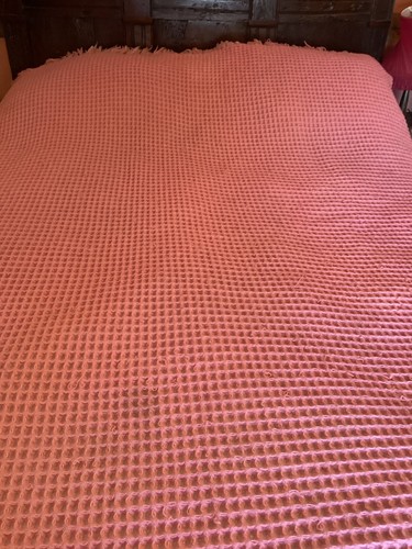 Welsh wool blanket pink white - welsh,