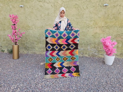 Moroccan berber rug colorful - moroccan,