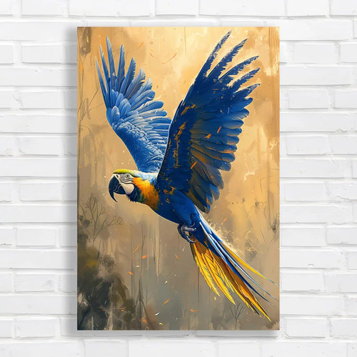 Vibrant blue macaw tropical - vibrant,