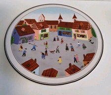 Villeroy & Boch Design Naif Laplau Town Shops Ceramic Hot Plate / Trivet /Stand 