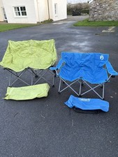 Pair Of Folding Double Camping Chairs