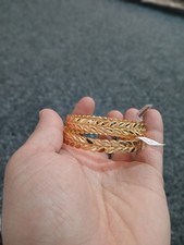 Indian Gold Plated Bangles Kada Set Size 2.4