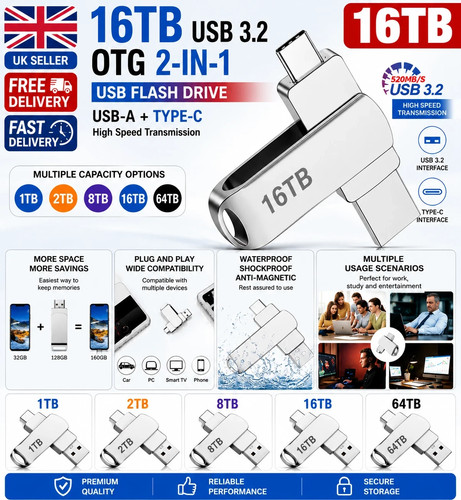 16tb usb flash drives - drives, 3.2