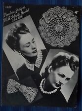 Vintage 1940's Crochet Pattern. Ladys Accessories.