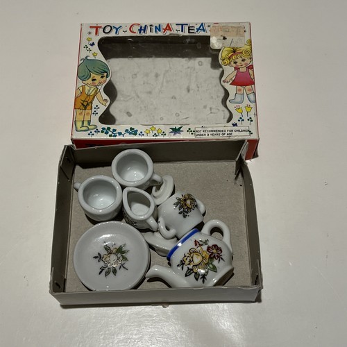 Vintage 9pc mini toy china - 9pc, tea