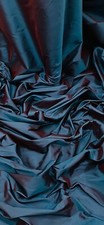 Teal Two Tone Supreme Taffeta Fabric 58'' PRICE PER METER