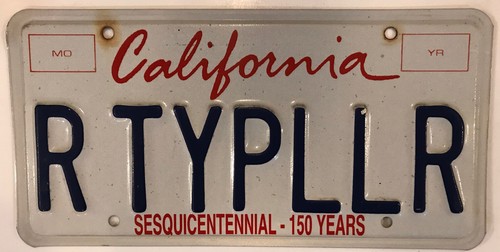 Vanity our tippler license - vanity,