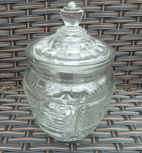 Vintage glass jam jelly - vintage,