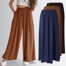 Womens Wide Leg Trousers