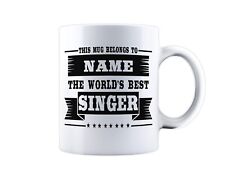 Best Singer Personalised Mug Name Coffee Tea Cup Singing Music Band Gift Idea