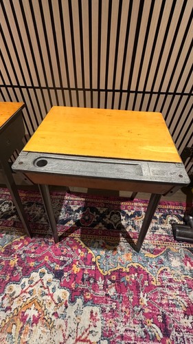 Vintage esavian school desk - vintage,