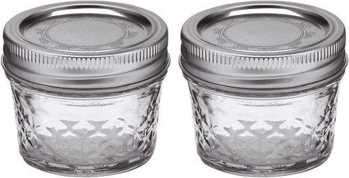Mason 4oz quilted jelly jars - quilted,