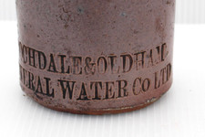 VINTAGE c1880s ROCHDALE & OLDHAM MINERAL WATER Co STONE GINGER BEER BOTTLE