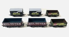 OO Gauge Hornby Bachmann Model Railway Rolling Stock Box Van Plank Wagons x 6