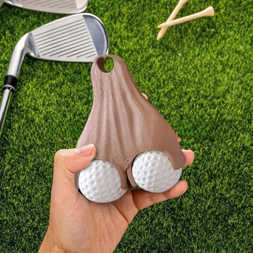 Portable golf ball - ball, testicle