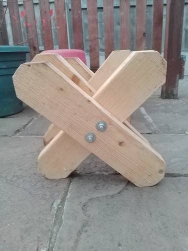 Wooden cavaletti stands set - set, of