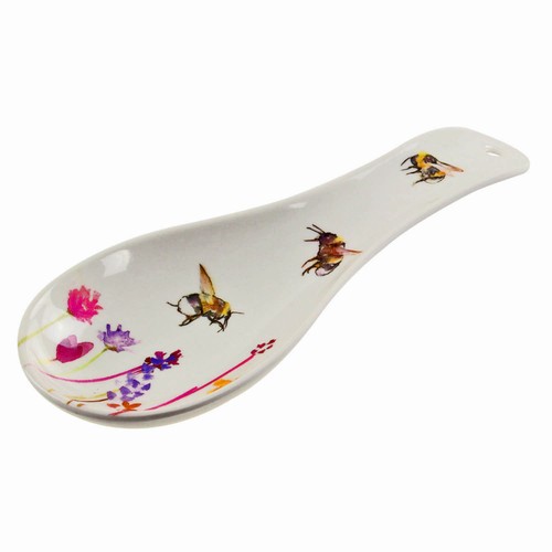 Bees flowers spoon rest - flowers,