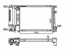 RADIATOR ENGINE COOLING FITS