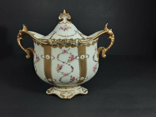 Sugar bowl antique - sugar, crown