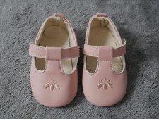 Baby Shoes Pink Girls Pram Shoes Cute 6-9 Months Little & Happy Party Shoes