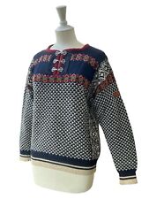Vintage Sondre Norwegian Jumper Fair Isle Sweater Pullover Wool Knit Nordic XS/S