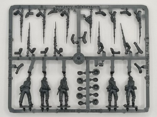 Confederate infantry sprue - infantry,