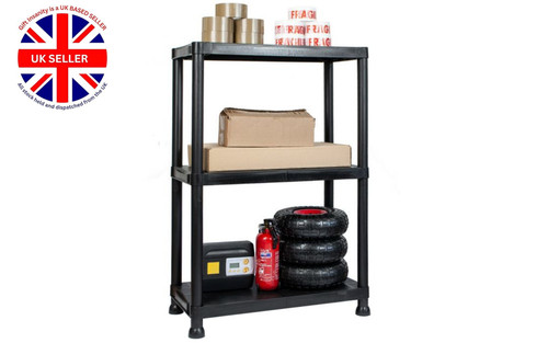 Tier plastic garage shelving - plastic,