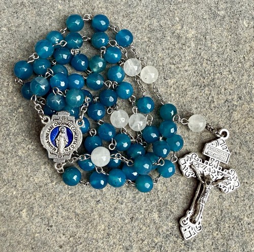Handmade blue faceted - handmade, &