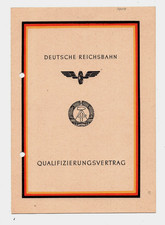 German Reichsbahn qualification contract GDR railway station Walddrehna Spreewald