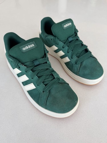 Adidas green white suede - adidas, green/white