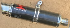 Exhaust Black widow end can removable baffle 54mm ext 52mm int 49cm long 