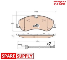 BRAKE PAD SET, DISC BRAKE FOR