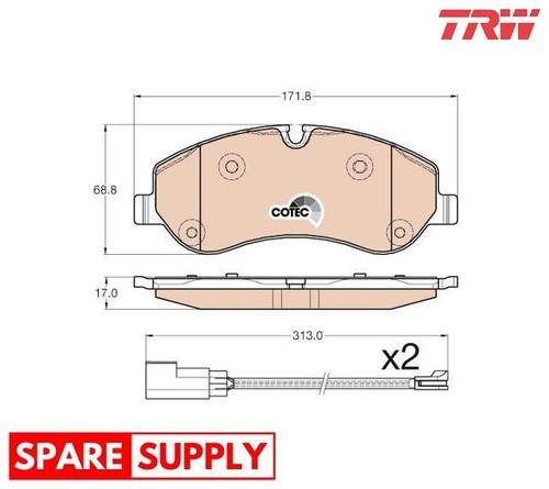 Brake pad set disc - pad, set,