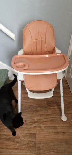 Baby highchair with - with, wheels