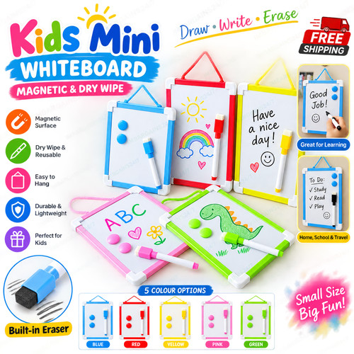 Kids mini magnetic whiteboard - kids,