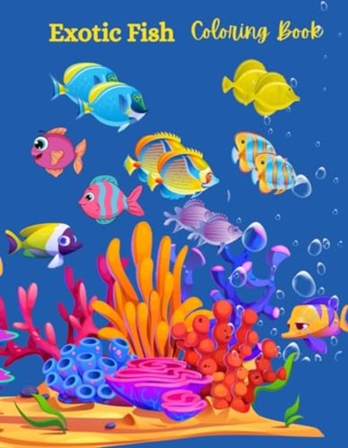 Exotic fish coloring - coloring,
