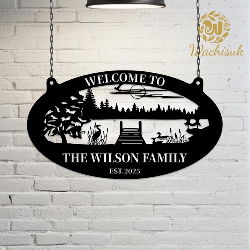 Personalized lakeside family - lakeside,
