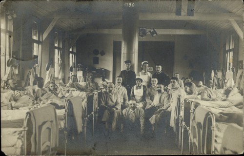 Wwi rppc wounded - wwi, german