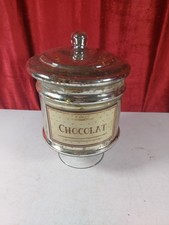 Vintage French Glass Bon Bon Jar Container Chocolat Paris