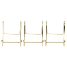 3 Pack Plate Stand for Display Gold Iron Easel Plate Holder Display Stand2536