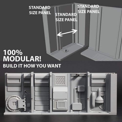 Wall corner section modular - corner, section.