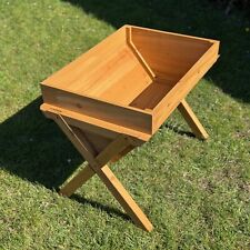 Veg-Trough Wooden Raised Bed Vegetable Garden Patio Planter 75cm x 49cm x 59cm
