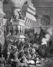 1800s DORE'S BIBLE Woodcut