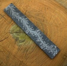 Mosaic Feather Damascus Steel Billet Bar 30x5cm Bush Crafts Knife Tools Making