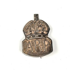 WW2 ARP Pin Lapel Badge