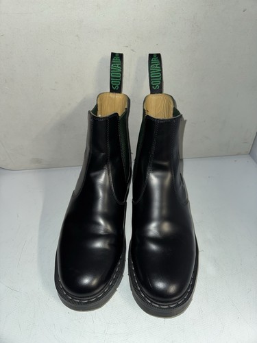 Solovair black green - black, leather