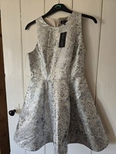 New LOOK Size 12 Silver Party