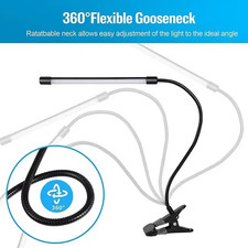 USB Clip On Desk Lamp Flexible