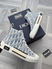 *100% AUTHENTIC* DIOR B23 DENIM BLUE  WHITE HIGH UK 6.5 EU 40.5